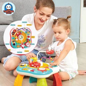 Bàn Học Đồ Chơi Giáo Dục màu xanh