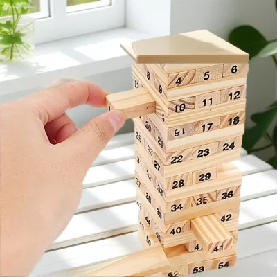 Trò Chơi Rút Gỗ 54 Thanh - Đồ Chơi Giúp Trẻ Tư Duy Tốt