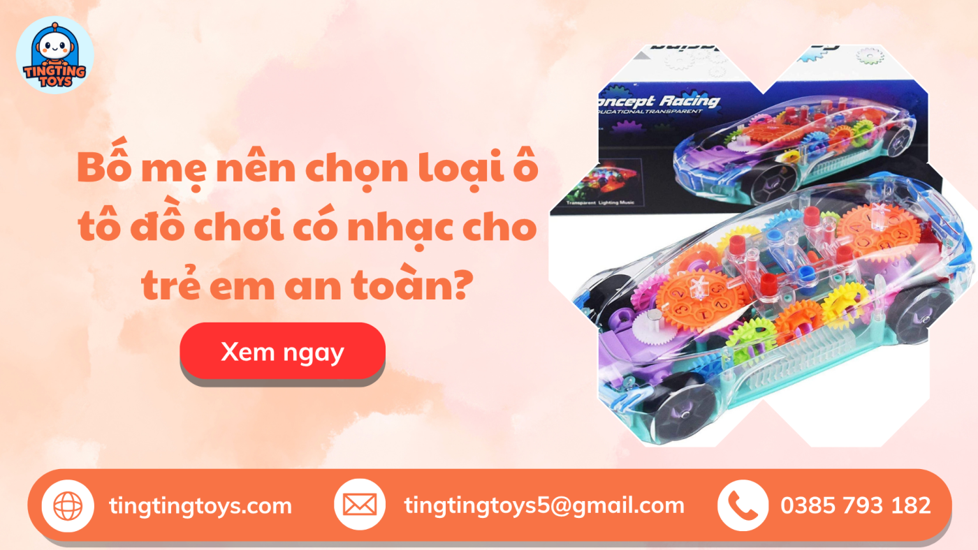 ô tô đồ chơi có nhạc cho trẻ em