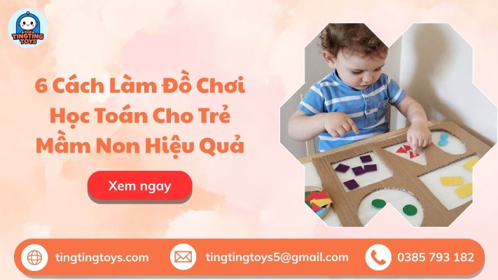 bìa làm đồ chơi học toán cho trẻ mầm non