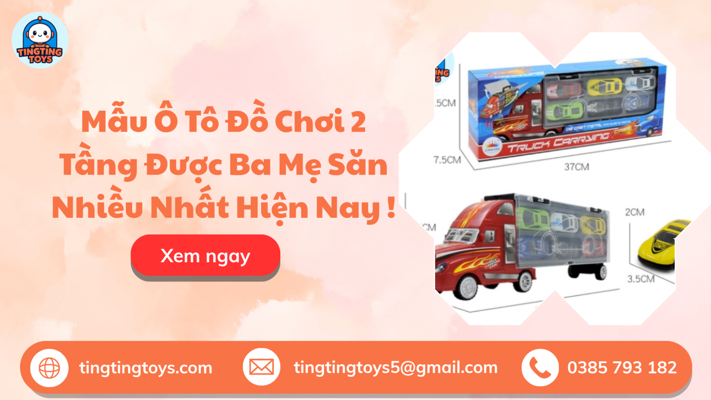 ô tô đồ chơi 2 tầng