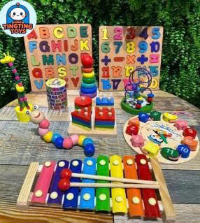 đồ chơi gỗ montessori
